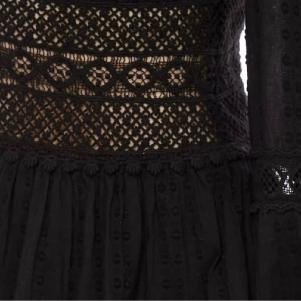 Free People The Delightful Dress Mini Crochet 0 XS Boho Date Night Valentine - Picture 5 of 11